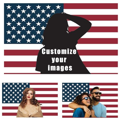 Personalisierbare rosa Flagge, 90 x 150 cm, personalisieren Sie Ihr Bild, individuelle Amerika-Flaggen für Schlafzimmer, lustiges Tapisserie-Poster zum Dekorieren von Clubs, Konzerten, Bars
