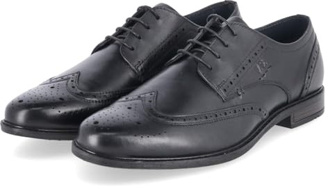 Josef Seibel 4690268/100 Herren Schnürschuhe Glattleder in schwarz - Gr. 40
