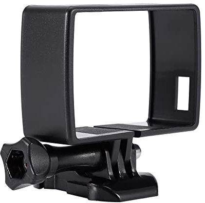 OEBUAFI Housing Side Mount Protect Frame Case for YI 4K Long Screw Mount Adapter, Black ABS Material Lightweight Sturdy, Easy Access for Ports and Buttons, Sports Action Camera Accessory