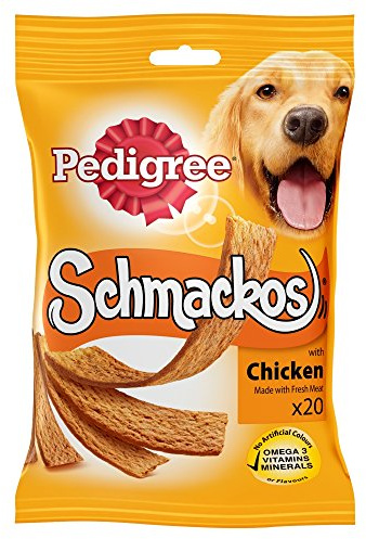 Pedigree Schmackos Dog Treats with Chicken 20 Sticks, 172 g