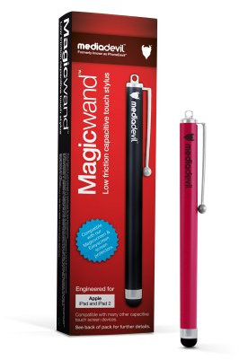 MediaDevil Touchscreen Stylus (Hot Pink) for Tablets & Smartphones (e.g. Apple iPad, iPhone, Samsung Galaxy Tab) -