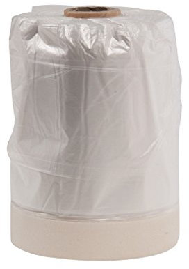 Silverline 643302 HDPE-Abdeckfolie mit Malerkreppband, Nachfüllrolle Nachfüllrolle, 550 mm x 33 m