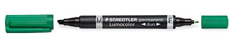 STAEDTLER Permanentmarker duo grün 10er Pack 348-5