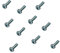 4mm Machine Screws/Bolts M4 x 10mm A2 Stainless Steel Pozi Pan Head Mch Screw (10 Pack) Free UK Delivery