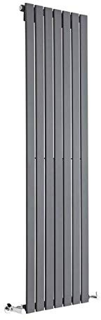 Milano Anthracite Vertical Single Flat Panel Radiator 1600 x 490mm