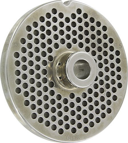 REBER PIASTRA TRAFILA PIASTRA TC. 32 D. 4,5 INOX ACCIAIO INOX 18/40 per tritacarne elettrico n.32 diametro fori:4,5 millimetri
