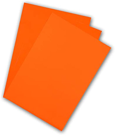 Premium Flex Plotterfolie DIN A4 Textil-Bügelfolie, Farbe:415 ORANGE