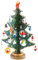 GEEDIAR Wooden Christmas Tree 3D DIY Creative Miniature Ornaments Festival Party Xmas Tree Table Desk Decoration Xmas/Christmas Best Gift -30cm (Green)