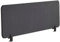 Schreibtisch Trennwand Akustik Polster dunkelgrau 130 x 40 cm Schallschutz Wally