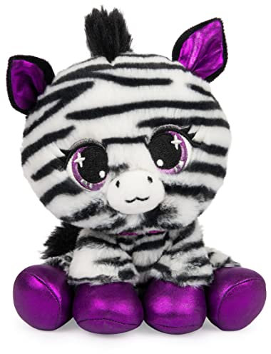 P.Lushes Designer Fashion Pets Alexia Zara Zebra Premium Stofftiere, Schwarz/Weiß, 15,2 cm