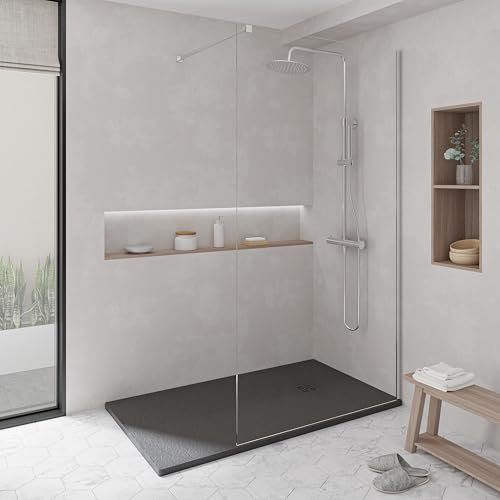 KOES - Receveur de douche en résine modèle NILO – 80x200 – Noir RAL 9005