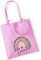 Jutebeutel bedruckt mit Namen & rosa Regenbogen LEO-Print |Stofftasche Baumwolle inkl. Namensaufdruck für Mädchen | Personalisierter Kinderbeutel Tragetasche für Krippe, Kindergarten, Schule (rosa)