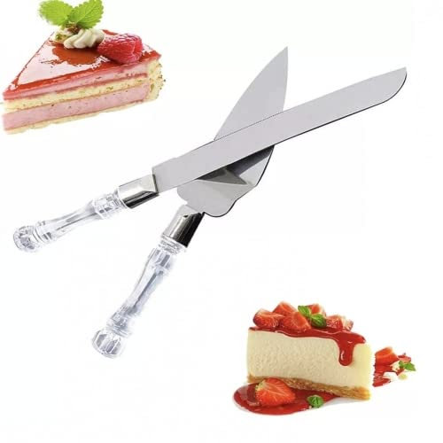 2pcs Couteau À Gâteau De Mariage Serveur Set Cute Cutter Couteau De Mariage pour Fête d'anniversaire d'anniversaire