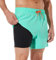 ineepor Badehose Herren mit Kompression Badehose mit innenhose Board Shorts 2 in 1 Reißverschlusstasche kurz Badehose,Gras-grün,L