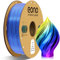 Eono PLA Filament 1.75mm Tricolor PLA 3D Printer Filament, Coextrusion Filament Like Rainbow 2.2lbs (1kg). Silk PLA Yellow/Blue/Purple.