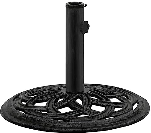 Umbrella Base Black 44x44x31 cm Cast Iron