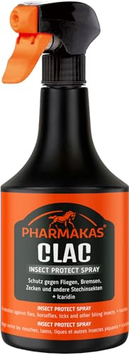 Kerbl Insect Protect Spray Clac | 500 ml in der Sprühflasche, Fliegenschutzspray für Pferde, geeignet für Pferdehalter und Reiter