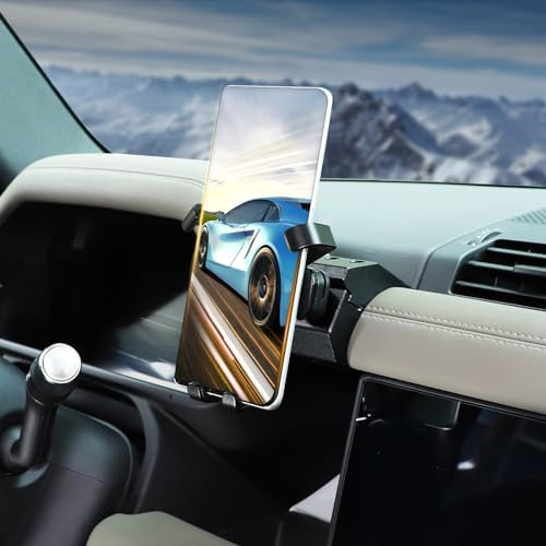 HIRUFAIT Handyhalterung für Land Rover Defender 90 110 130 2020-2023, 360° verstellbare Armaturenbrett-Telefonhalterung für alle Smartphones (A-Stil)