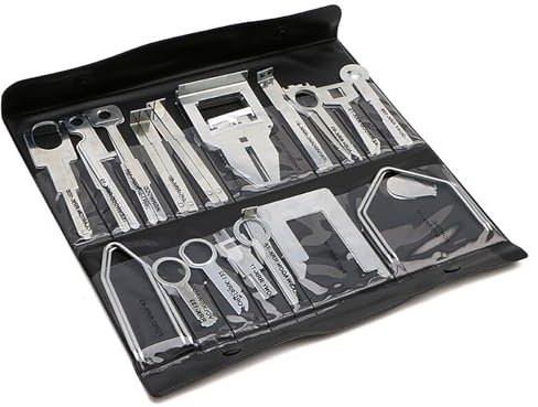 MOUDOAUER Car Repairing Car Radio Removal Key Repair Tool for Sony Radio for Clarion Radio for Kenwood Radios, 38Pcs