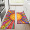 Alishomtll Alfombra de cocina de PVC, 2 unidades, 44 x 75 + 44 x 120 cm, antideslizante, impermeable, antifatiga, 10 mm, parte trasera de goma, lavable, fácil cuidado, para cocina, multicolor