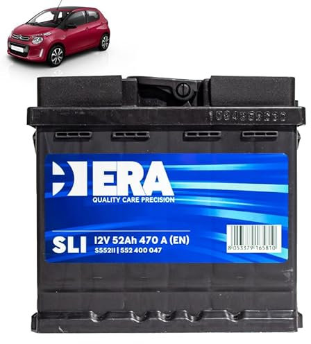 Batteria 50Ah per Citroen C1 II 1.0 1.2 Vti benzina 2014+