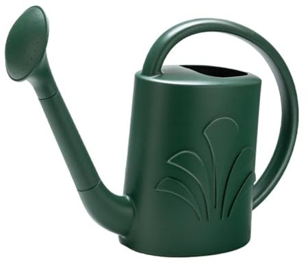 LOVIVER Gießkanne mit Sprinklerkopf, Gartengießkanne 4L, Rosengärtner Gießkanne mit Abnehmbare Düse, Kunststoff Gartengießkanne Blumengießkanne mit Langem Auslauf für Pflanzen, Hausblumen, Dunkelgrün