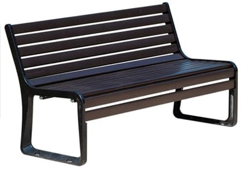 ZXDRYBHD Gartenbank Wetterfest, Sitzbank Outdoor, Latten Rost Design, für Strand, Terrasse, Pool, Rasen, Park im Freien(Color:Bronze,Size:Medium)