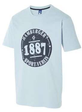 HSV Hamburger SV T-Shirt Shirt ** Dexter ** (DE/NL/SE/PL, Alphanumerisch, XL, Regular, Regular, Hellblau)