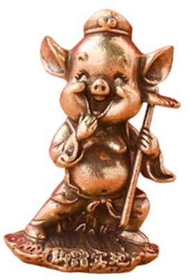 JISADER Reise in den Westen Statue Charakter Figur Tischplatte Dekor Miniatur Skulptur für Schrank, Schwein