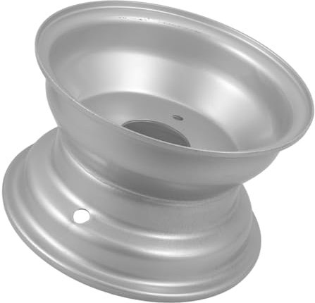 CRAFTHROU 3 Llantas Plateadas Para Atv Piezas De Hierro Para Go Kart Llanta Para Atv Llanta Con 3 Agujeros
