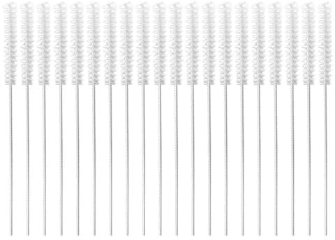 20 Pieces Hearing Aid Cleaning Brushes, Stainless Steel Nylon Cleaning Brushes, Hearing Aid Cleaning Tools, Portable Cleaning Brushes
