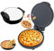 HEAXIY 1200-W-Elektro-Pizzaofen, antihaftbeschichteter Pizzabereiter, 26-cm-Pizzaofen für den Innenbereich, Tisch-Pizzaofen, perfekt für Crêpes, Pfannkuchen und Omelett