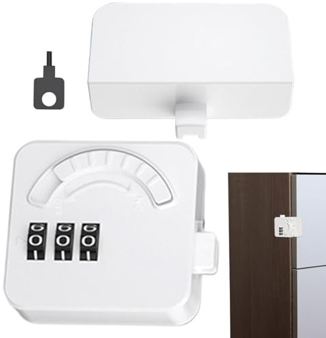 Kühlschrank-Schloss mit Code, Kühlschrank-Kindersicherung - Kindersicheres Kühlschrankschloss mit Passwort, Selbstklebend Schubladen Kindersicherung Schrankschloss, Kindersicherung