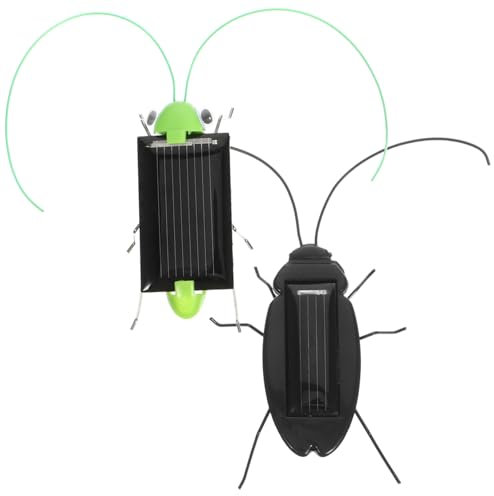 ERINGOGO 2-teiliges Solarbetriebenes Insektenspielzeug Für Jungen Und Mädchen Solarenergie-simulationsspielzeug Keine Batterie Erforderlich Für Jungen Und Mädchen