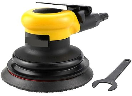 Levigatrice da banco Levigatrice pneumatica orbitale Mini smerigliatrice pneumatica Levigatrice manuale da 125 mm Mole da 5 pollici for strumento di valutazione auto domestica(A1)