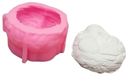 Rdxanc Moldes para velas de alas de bebé, hechos a mano, moldes de silicona para decoración del hogar