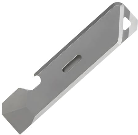 Titan Brecheisen Werkzeug mit Schlüsselloch, Mini Survival Gadget mit Flaschenöffner, 9,1 cm