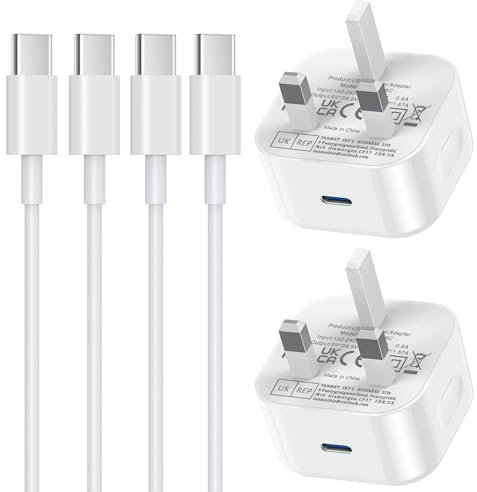 iPhone 16 Charger,2 Pack Apple 15 USB C Fast Charger Cable and Plug 25W Super Charge for New i Phone 16 Plus 16 Pro 16 Pro Max 15 Plus 15 Pro Max,2M 6FT Rapid Type C to C Charging Lead and Head