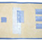 YöL Geometric Abstract - Blue and Cream Border - Washable Wallpaper - Paste The Paper