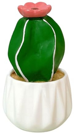 Qsvbeeqj Resine Pianta Bonsai Ornamento Miniatura Verde Cactus Figurine Per Casa Ufficio Decori Auto Cruscotto Accessori