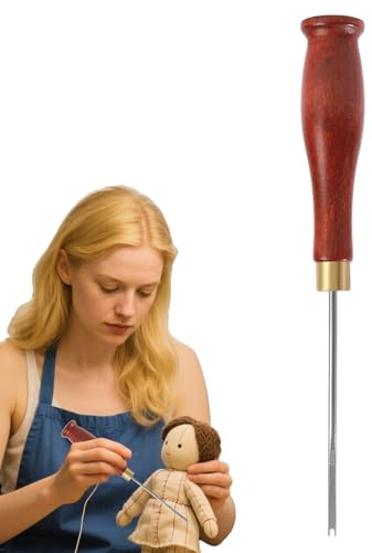 Stopfwerkzeug Für Plüschtiere & Kissen - Werkzeuge Zum Fü | Häkelnadel Für Stoffpuppen & DIY-Handwerk,Manuelle Ahle Mit Ergonomischem Griff, Effizientes Bastelzubehör Für Bastelanfänger Und Hobbyisten