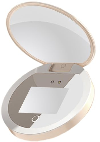 UVS-Kamera, Mirrour, 2-fache Vergrößerung, kompakt, Kosmetik, Reise-Hand-Make-up, UV-Kamera, für Sonnenschutz-Test, Waschtisch
