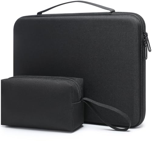 HYZUO 17-17.3 Inch Hard Shell Laptop Sleeve Case for 17 17.3 HP/Dell/ASUS/Acer/Lenovo/LG/Toshiba/MSI Gaming Laptop/Razer Blade 17/18, Notebook Protective Cover for Men Women, Black