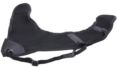 JOINPAYA Protège-poitrine D’archerie Noir en Tissu Maillé, Confortable et Respirant, pour L’entraînement et L’équitation, Protection Portable Pratique