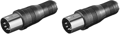PremiumCord Adaptateur Jack 3.5mm vers DIN Mâle pour Platine Disque Amplificateur Radio (Lot de 2)