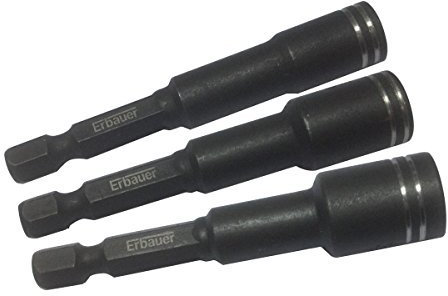 Erbauer Impact 1/4 Hex Nut Drivers 3 Piece Set by Erbauer