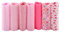 Wifehelper 3 Arten 7 Stück 50 x 50 cm Baumwolle Stoff DIY Verschiedene Quadrate Bettwäsche-Set, Viertel Bundle Patchwork Nähen Quilting Craft Rose