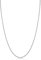 Kooljewelry 14k White Gold Rope Chain Pendant Necklace (1 mm, 16 inch)