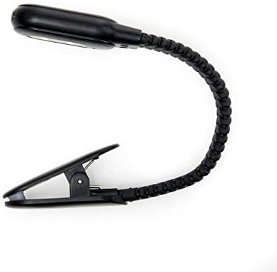 KIKKERLAND Wiederaufladbare Clip-Buchleuchte – Schwarz – zwei Beleuchtungsmodi