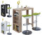 VCM Bartisch | Tresen | Stehtisch | hoher Tisch | H. 110 x B. 110 x T. 50 cm | Bartresen Tisch - Oktola